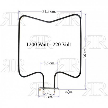 RESISTENZA BASE FORNO W1200 V220 IGNIS