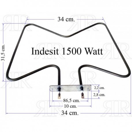 RESISTENZA BASE FORNO INDESIT 1500W V220