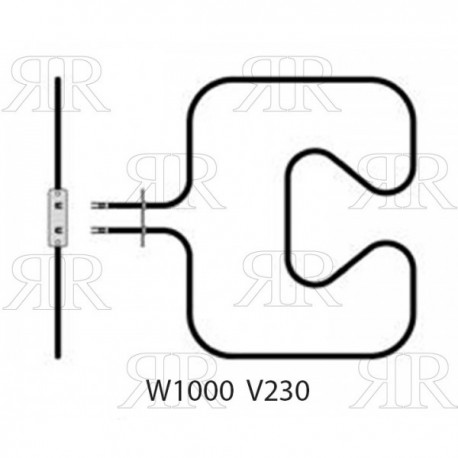 RESISTENZA BASE FORNO ELECTROLUX W1000  V230