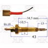 TERMOCOPPIA FILETTATA 6X0,75 FASTON LUNGA 750 MM.