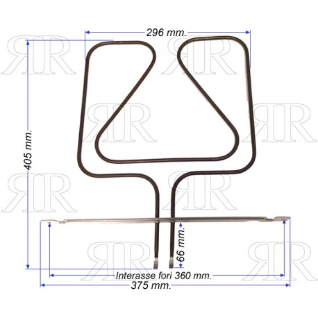 RESISTENZA INFERIORE FORNO 1300W TIPO DE LONGHI+