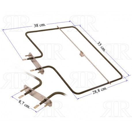 RESISTENZA FORNO SUPERIORE 835W 235V ELECTROLUX 3570633010