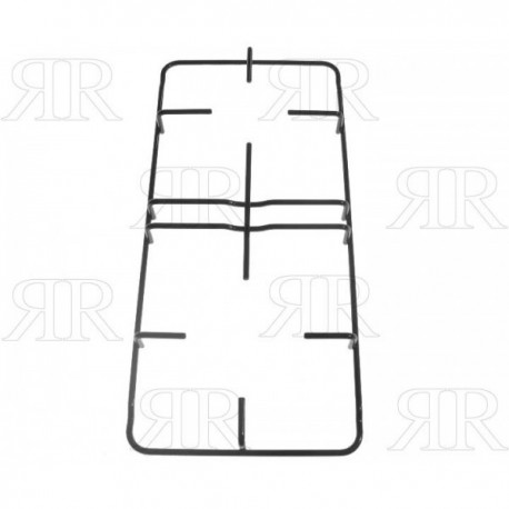 GRIGLIA IN PIATTINO SMALTATA A 2 FUOCHI 458 X 218 MM