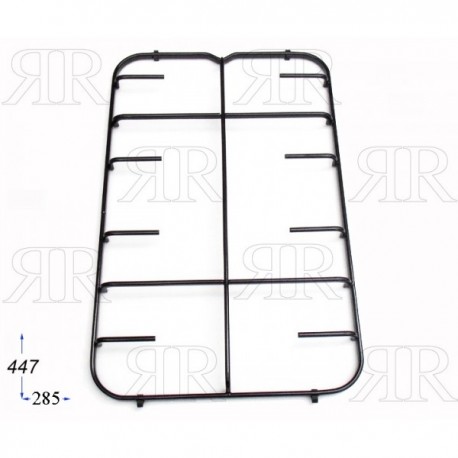 GRIGLIA IN PIATTINA SMALTATA A 2 FUOCHI TIPO ARISTON INDESIT 447 X 285