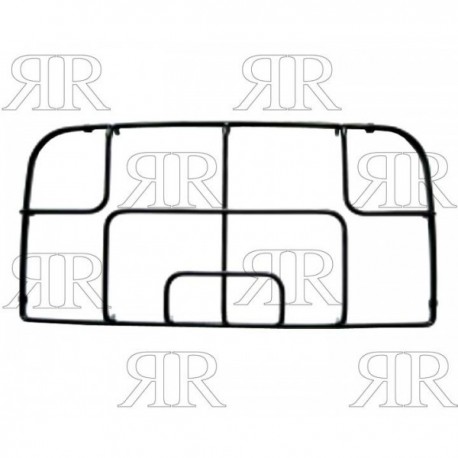 GRIGLIA SMALTATA A 2 FUOCHI TIPO ARISTON INDESIT 451 X 220 MM. H.43