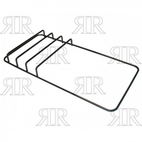 GRIGLIA IN PIATTINO SMALTATA AD 1 FUOCO + PIASTRA 460 X 225 MM