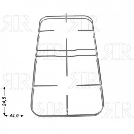 Griglia Cromata a 2 Fuochi Nardi 449 X 245 mm.
