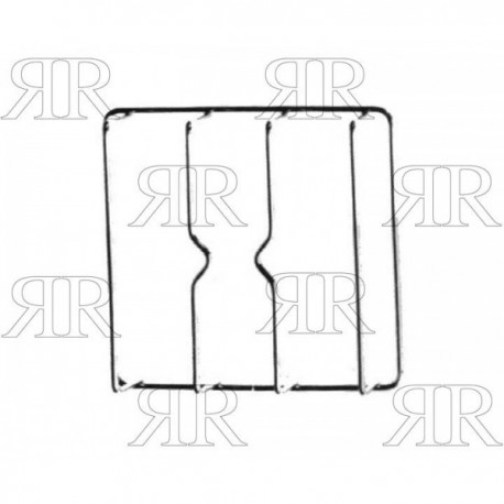 GRIGLIA IN FILO CROMATA AD 1 FUOCO 205 X 200 MM