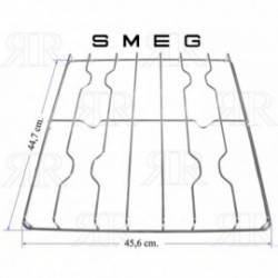 Griglia Smeg Cromata a 4 Fuochi 447 X 456 mm.