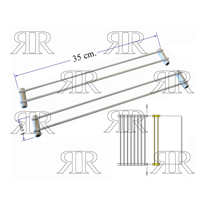 Prolunga per griglia forno 11x31