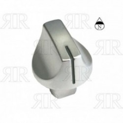 Manopola Argento con foro Diametro 6 mm. Gambo + 20 Piano a Nord