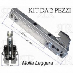 KIT 2 PEZZI CERNIERA PORTA FORNO TIPO NARDI COMPACT