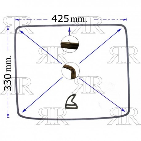 GUARNIZIONE FORNO TIPO SMEG E VARIE 425 X 330