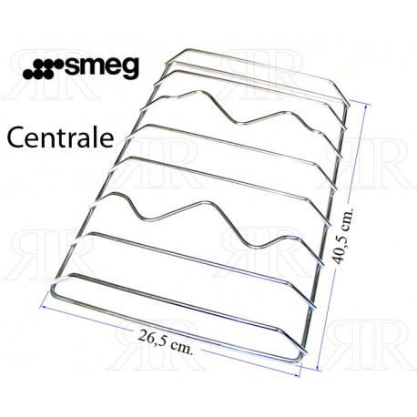 GRIGLIA IN FILO CROMATA AD 1 FUOCO CENTRALE 405 X 265 MM