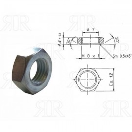 Dado per Fissaggio Termocoppia Esagono 10 - 8 x 1